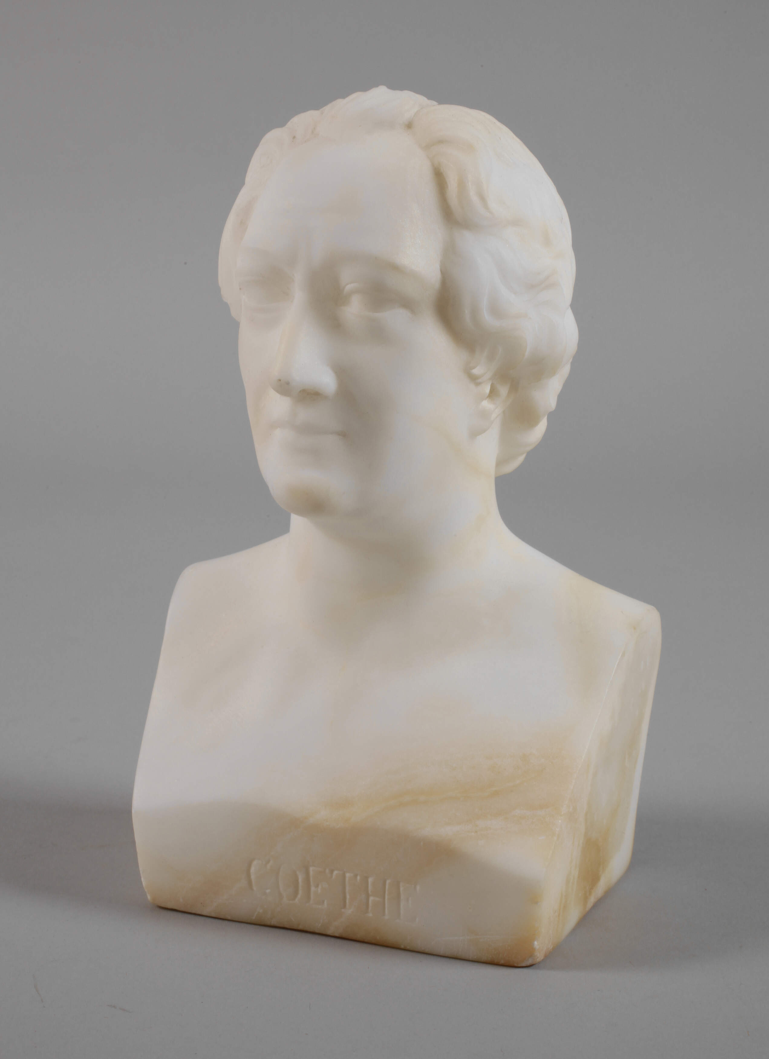 Alabasterbüste Johann Wolfgang von Goethe
