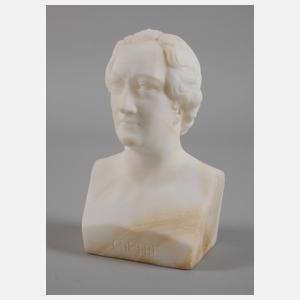 Alabasterbüste Johann Wolfgang von Goethe