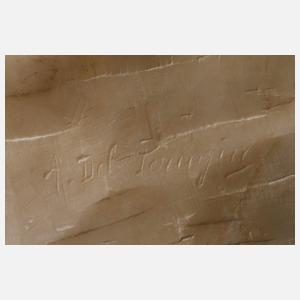 A. Del Perugia, Büste Bauernpaar