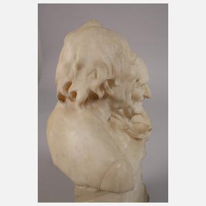 A. Del Perugia, Büste Bauernpaar