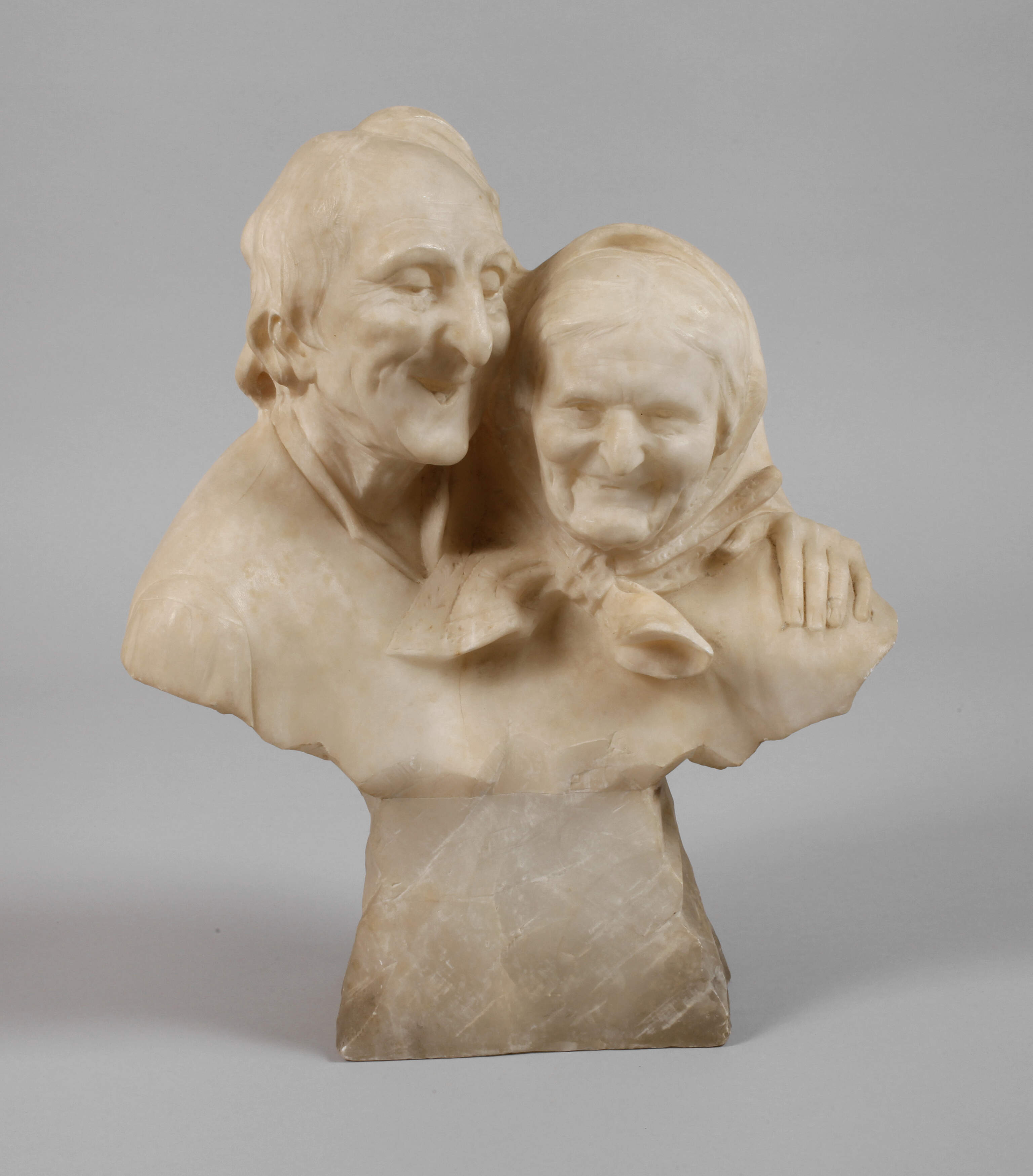 A. Del Perugia, Büste Bauernpaar