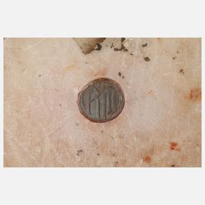 Anton Puchegger, schlafender Fuchs Alabaster