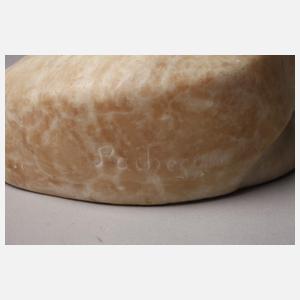 Anton Puchegger, schlafender Fuchs Alabaster