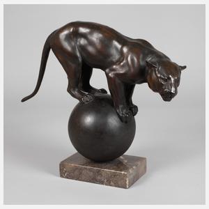 Hermann Hendricus Ter Meer, Raubkatze auf Kugel