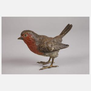 Wiener Bronze Rotkehlchen