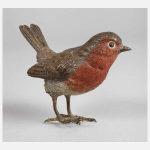 Wiener Bronze Rotkehlchen