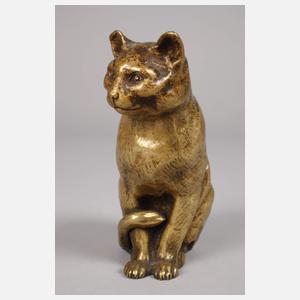 Bronzeminiatur Katze