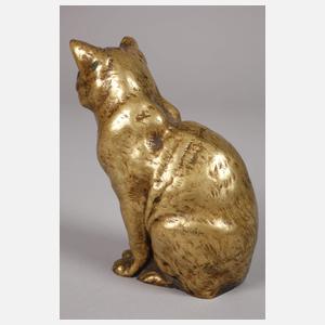 Bronzeminiatur Katze