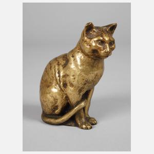 Bronzeminiatur Katze
