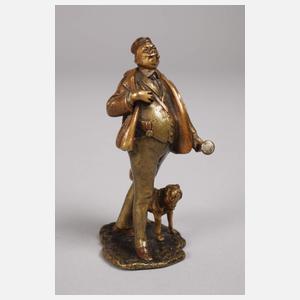 Wiener Bronze gealterter Student