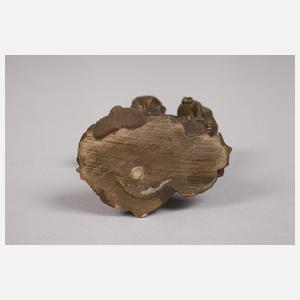 Kleine Kosakenfigur Bronze