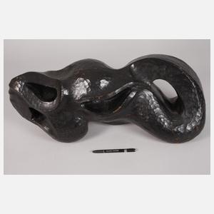 Monogrammist HM, abstrakte Holzskulptur