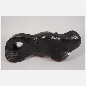 Monogrammist HM, abstrakte Holzskulptur