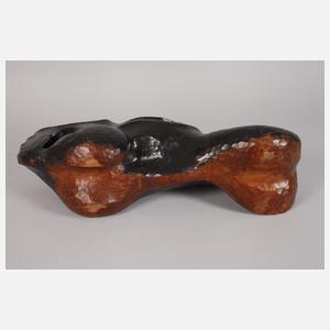 Monogrammist HM, abstrakte Holzskulptur