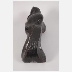 Monogrammist HM, abstrakte Holzskulptur