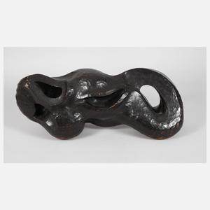 Monogrammist HM, abstrakte Holzskulptur