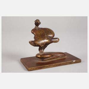 Monogrammist HN, abstrakte Komposition Bronze