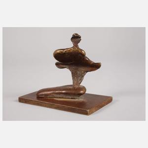 Monogrammist HN, abstrakte Komposition Bronze