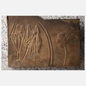 Karl Knappe, Bronzerelief