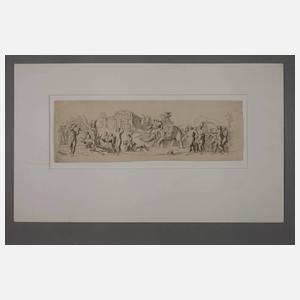 Franz Ertinger, Friese mit mythologischen Szenen