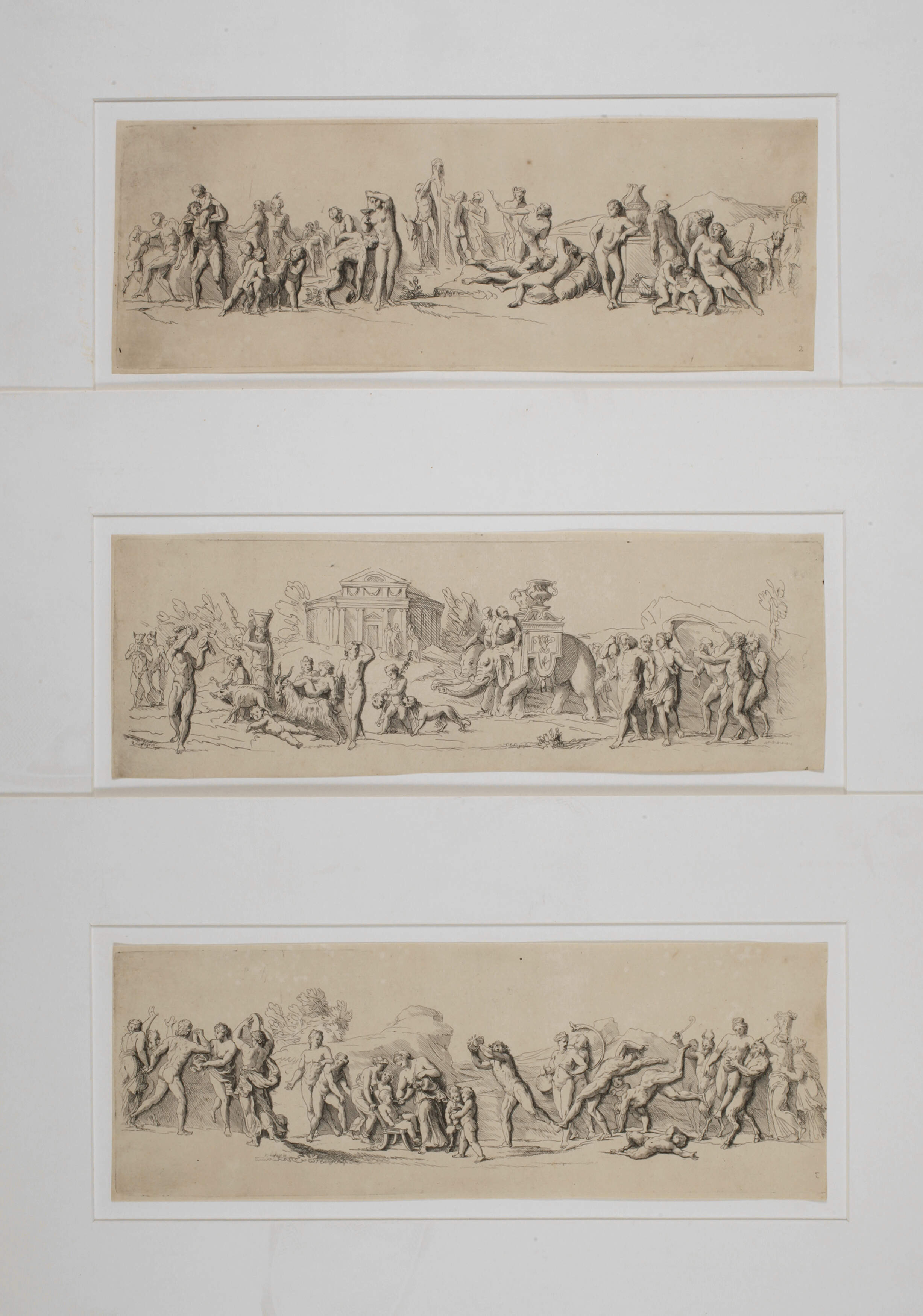 Franz Ertinger, Friese mit mythologischen Szenen