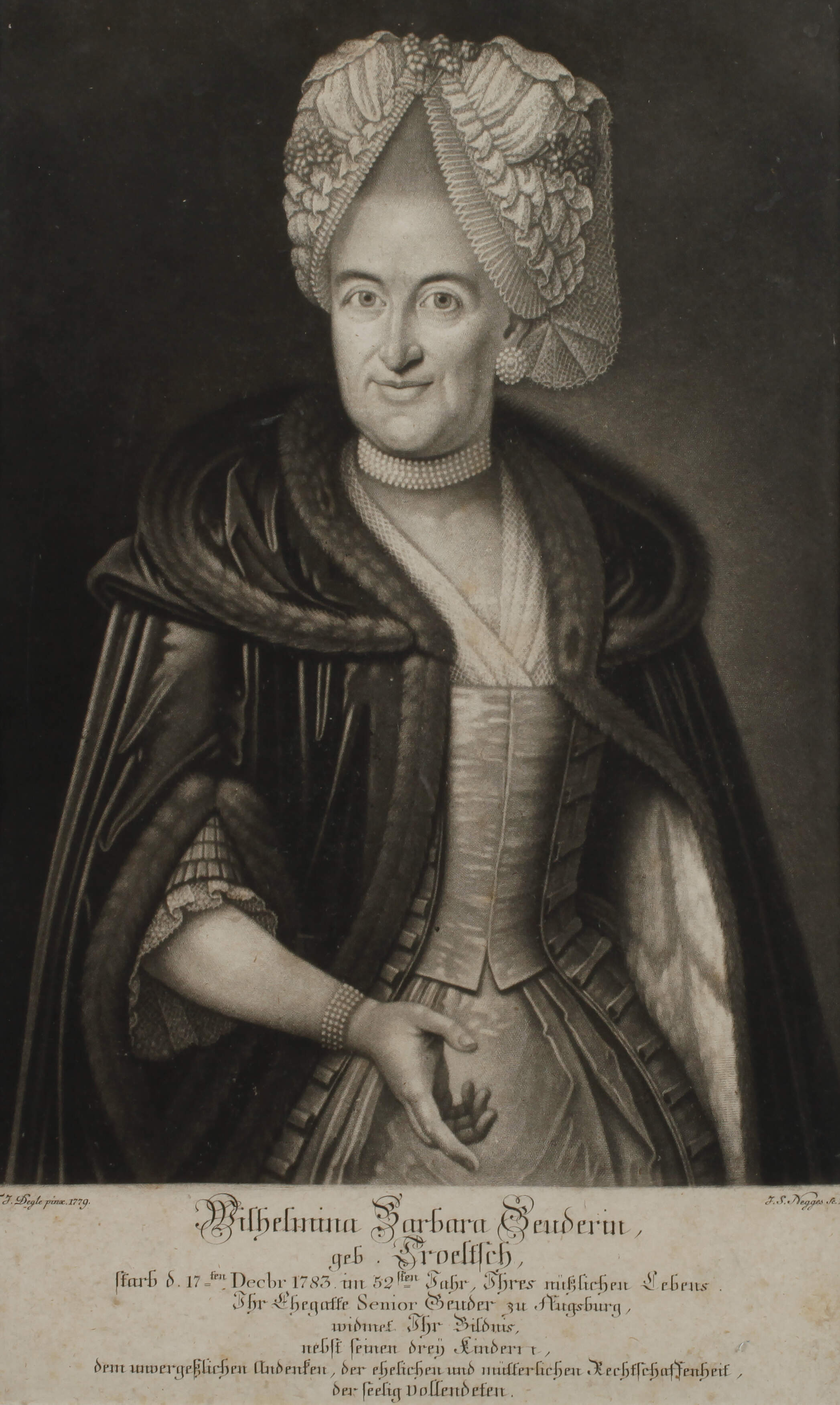 Johann Simon Negges, Wilhelmina Barbara Geuder