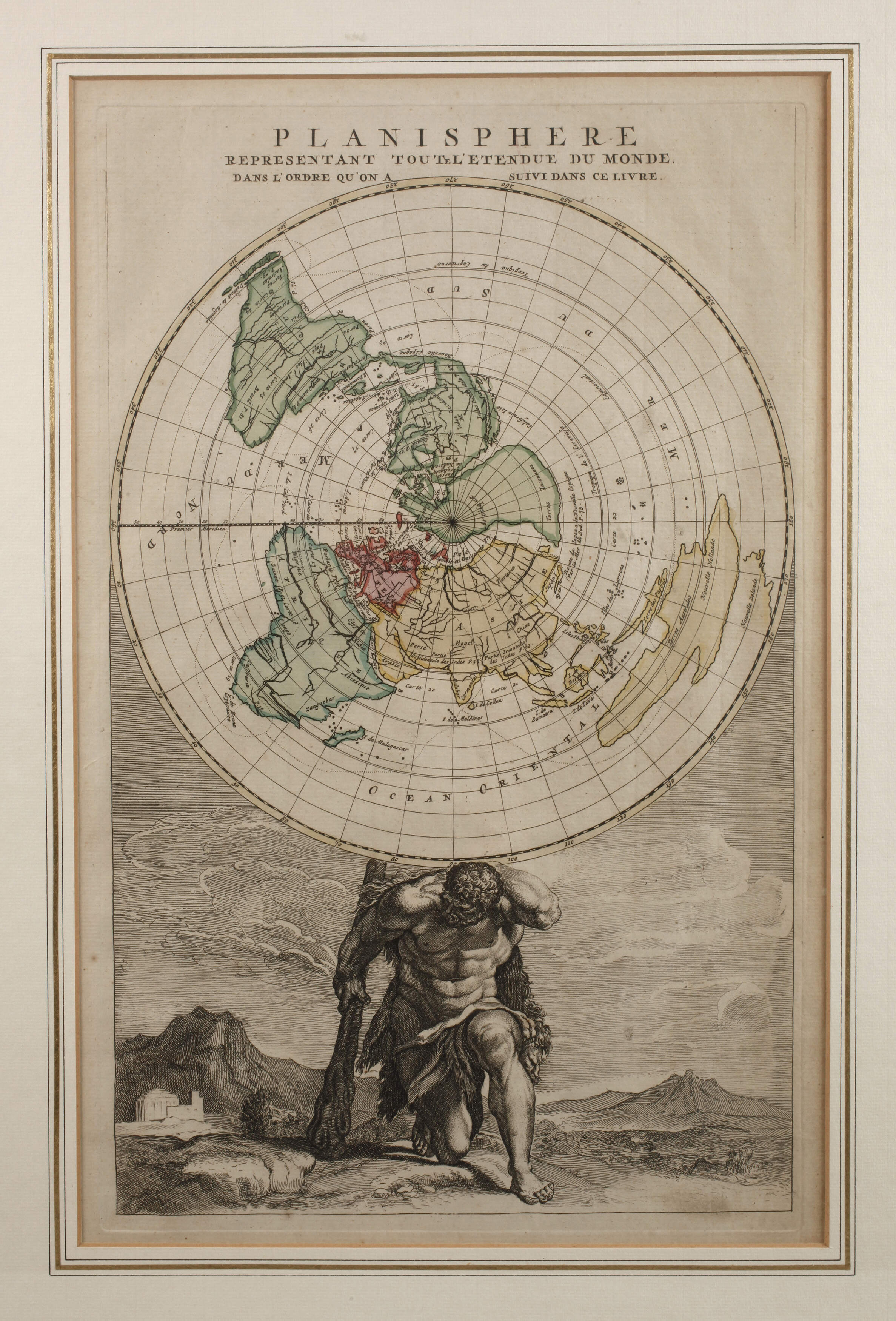 Jan Barend Elwe, Weltkarte Planisphäre