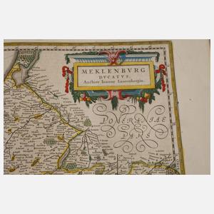 Johann Lauremberg, Karte Herzogtum Mecklenburg