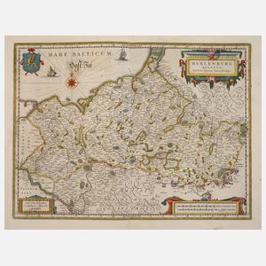 Johann Lauremberg, Karte Herzogtum Mecklenburg