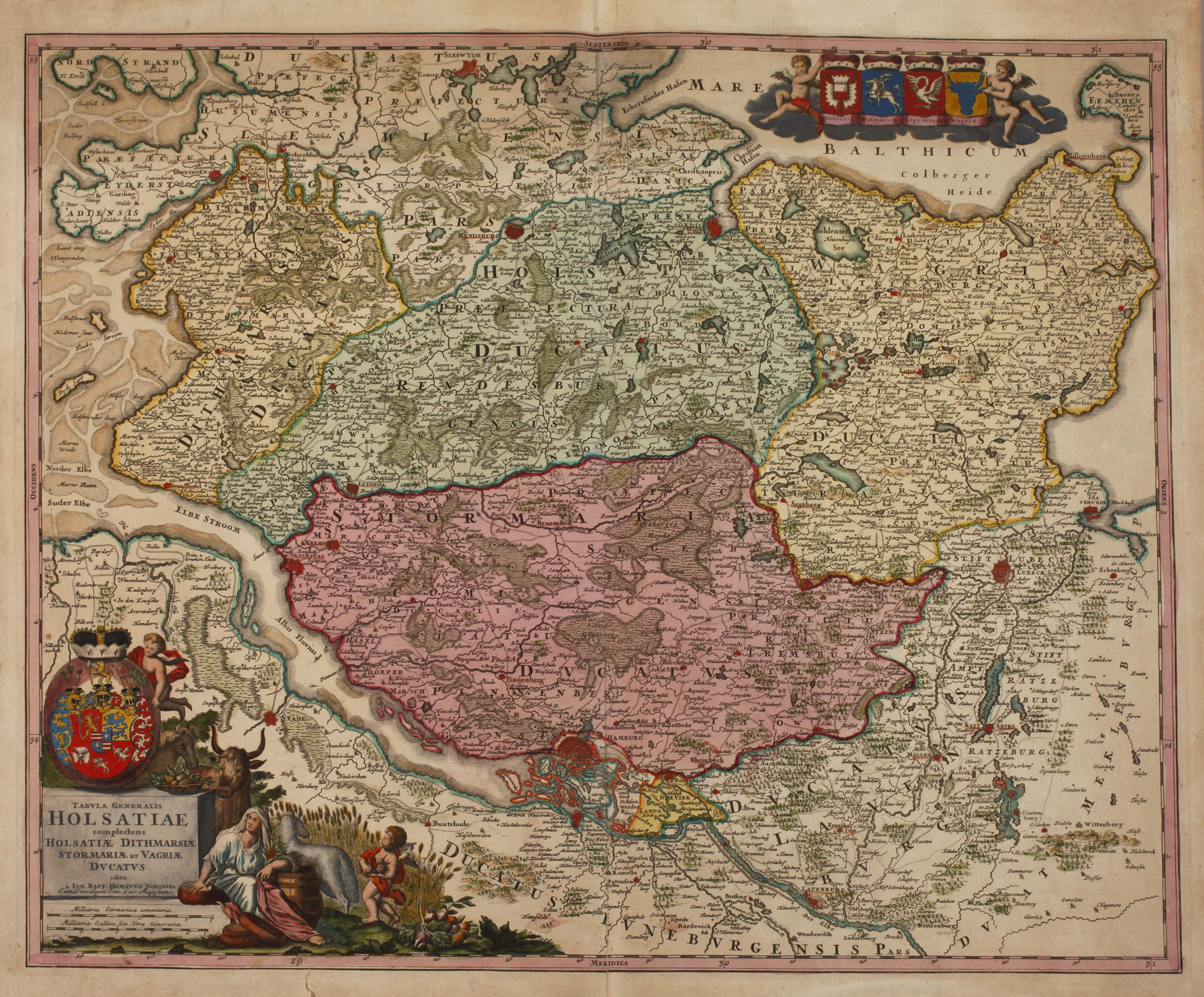 Johann Baptist Homann, Karte Norddeutschland
