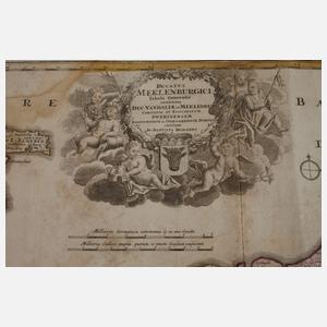 Johann Baptist Homann, Karte Mecklenburg