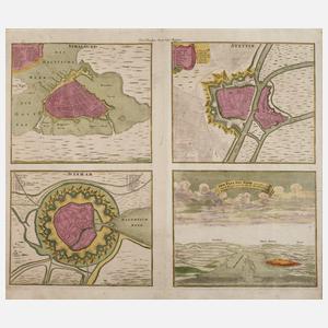 Vier Stadtpläne