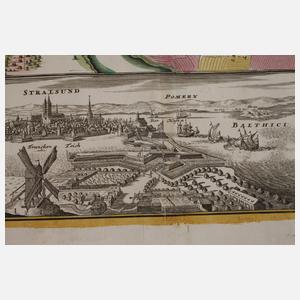 Johann Baptist Homann, Belagerung von Stralsund