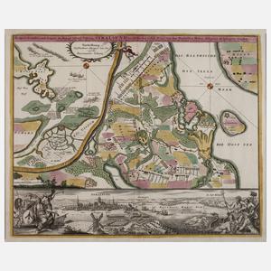 Johann Baptist Homann, Belagerung von Stralsund