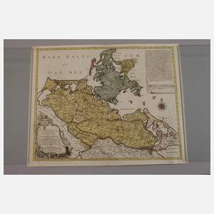 Tobias Konrad Lotter, Karte Westpommern mit Rügen