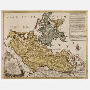 Tobias Konrad Lotter, Karte Westpommern mit Rügen