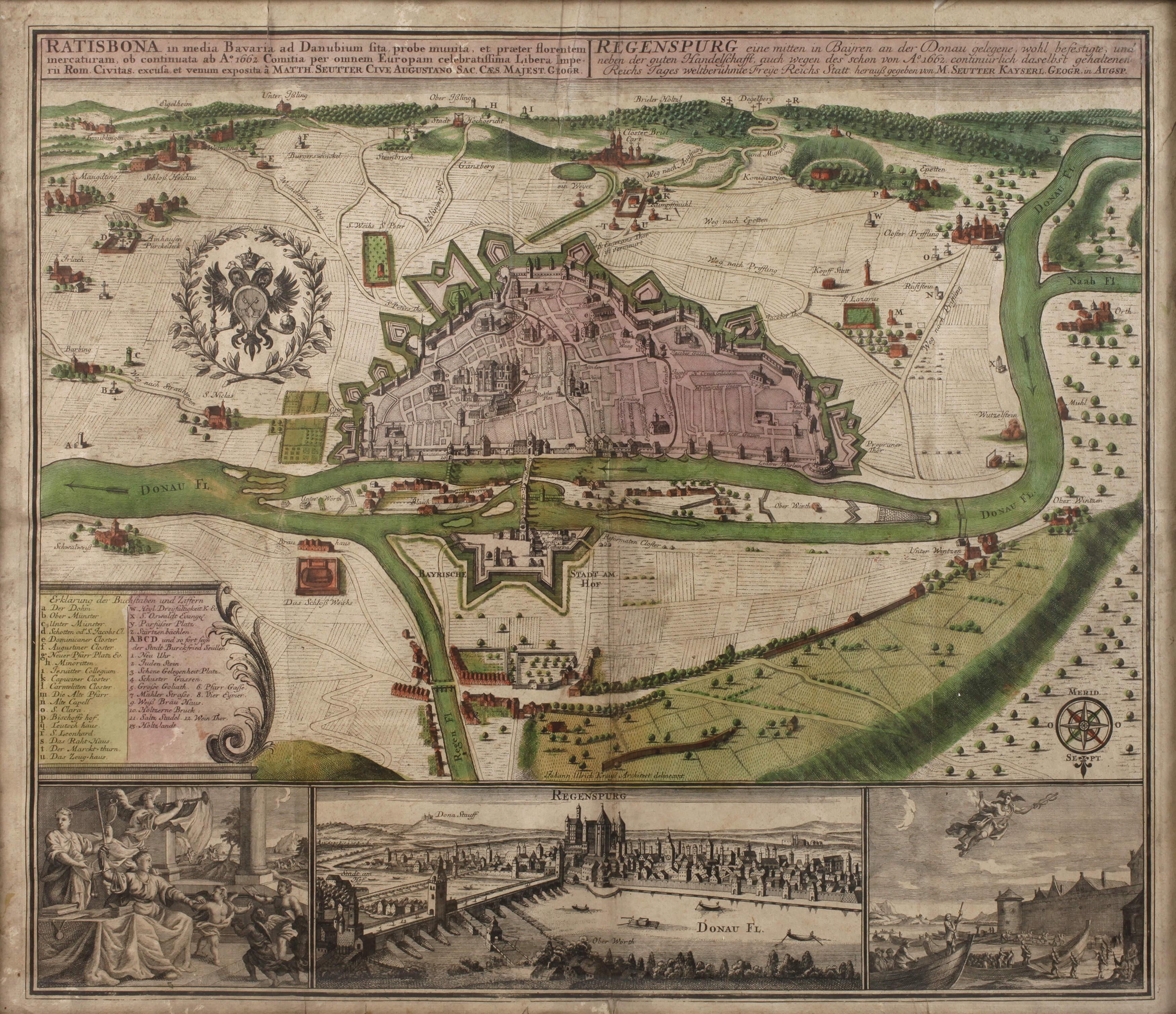 George Matthäus Seutter, Plan von Regensburg