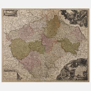 Tobias Konrad Lotter, Kupferstichkarte Böhmen