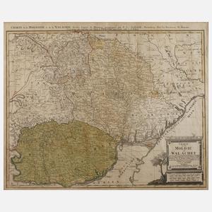 Homannns Erben, Karte Moldawien und Walachei