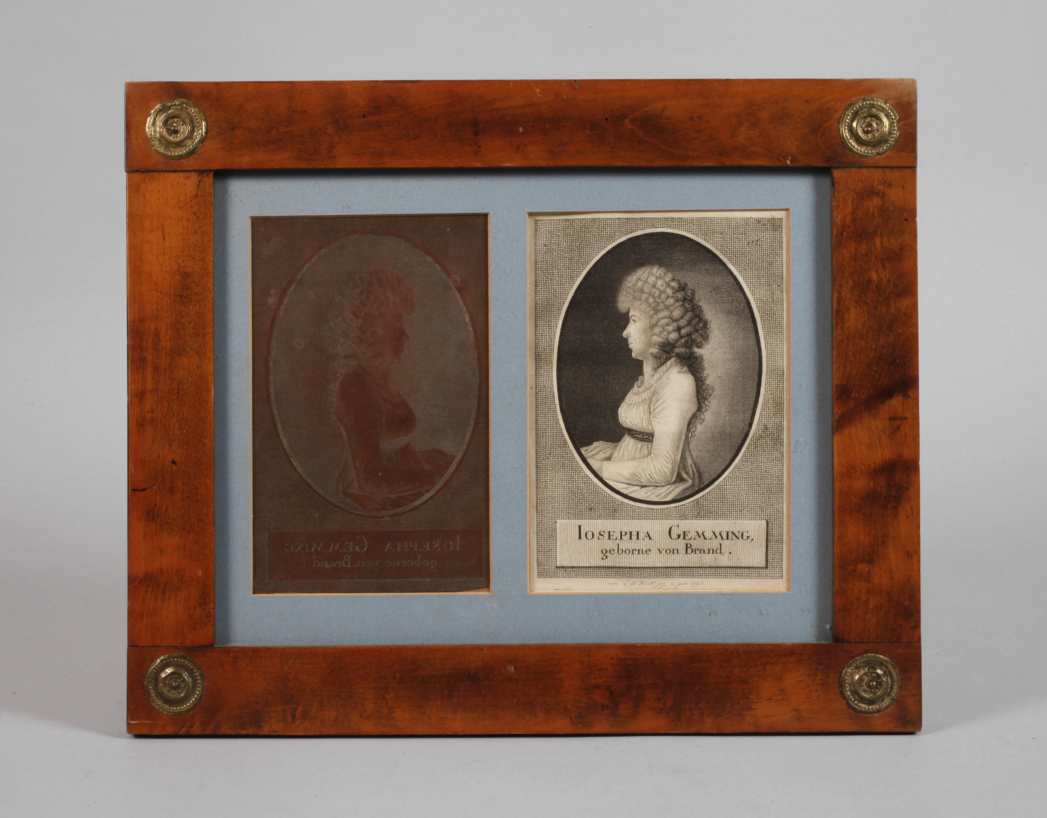 Christoph Wilhelm Bock, Grafik und Druckplatte