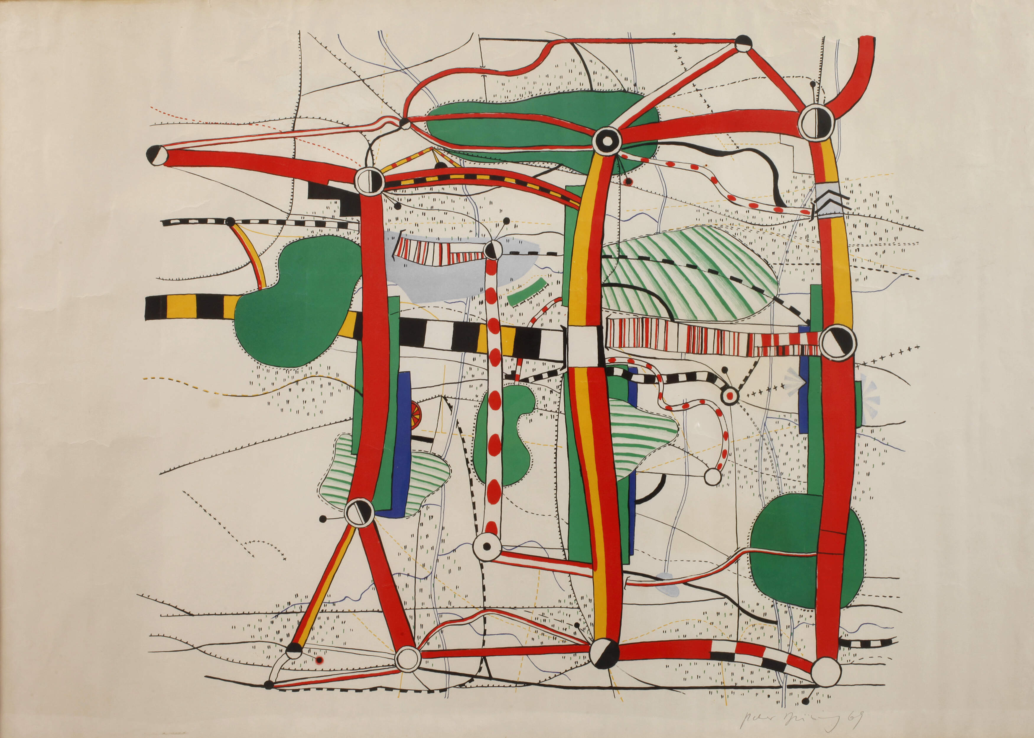 Prof. Peter Brüning, Surrealistischer Stadtplan