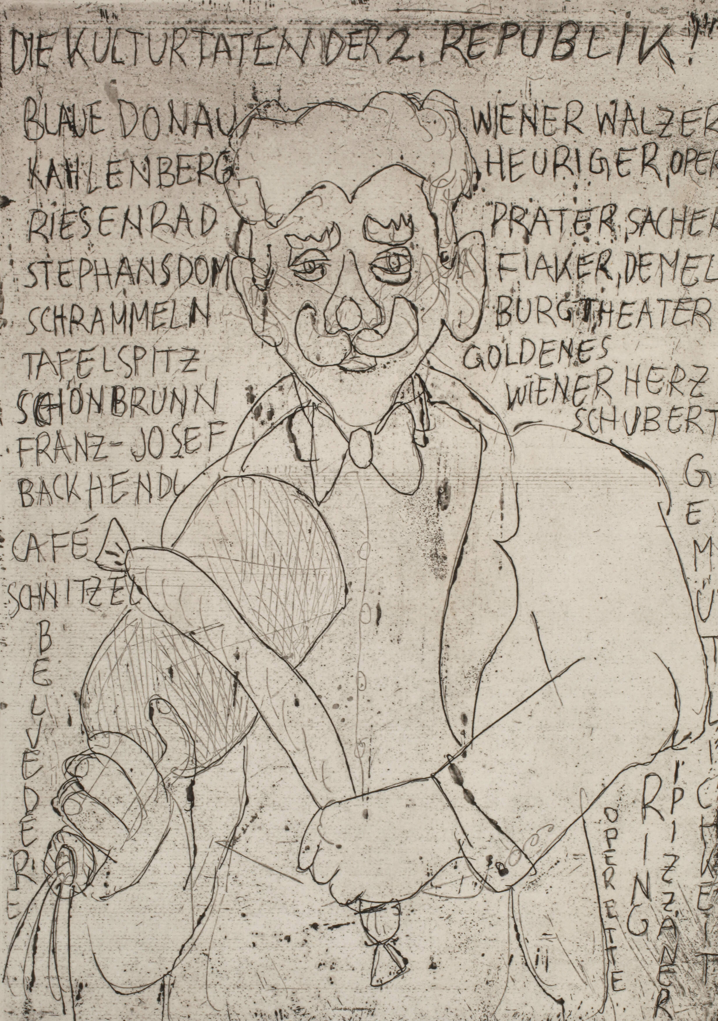 Alfred Hrdlicka, "Die Kulturtaten der 2. Republik"