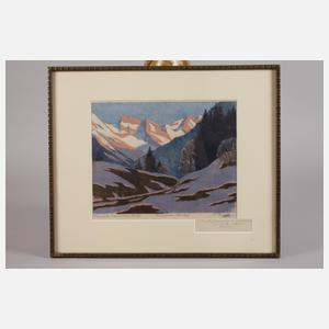 Elfriede Jungk, "Schneeschmelze in Oberstdorf"