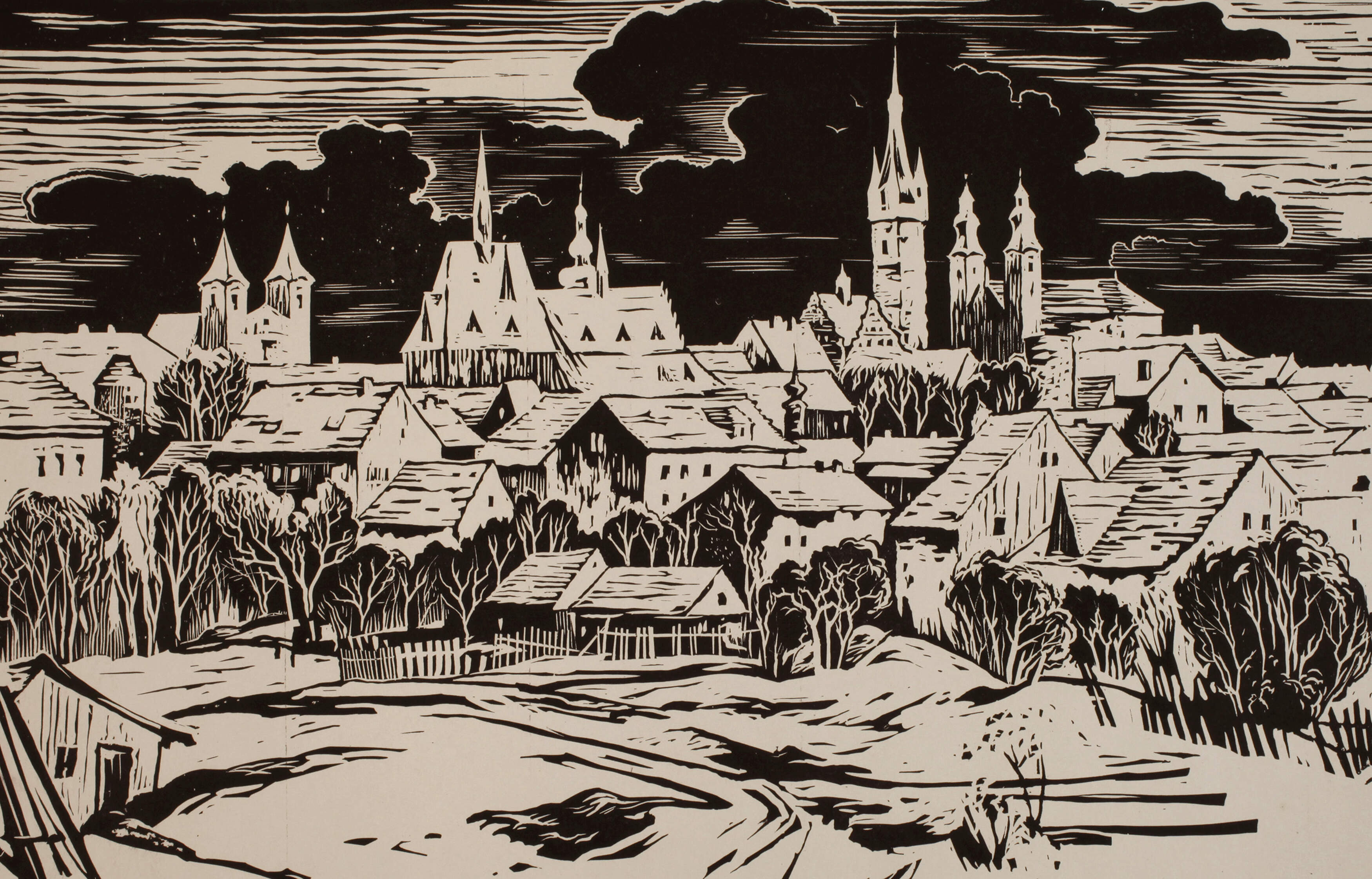 Vladimir Levora, attr., Ansicht Klatovy