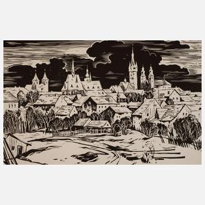 Vladimir Levora, attr., Ansicht Klatovy