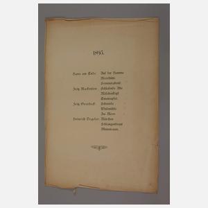 Restmappe "Vom Weyerberg" – Worpswede