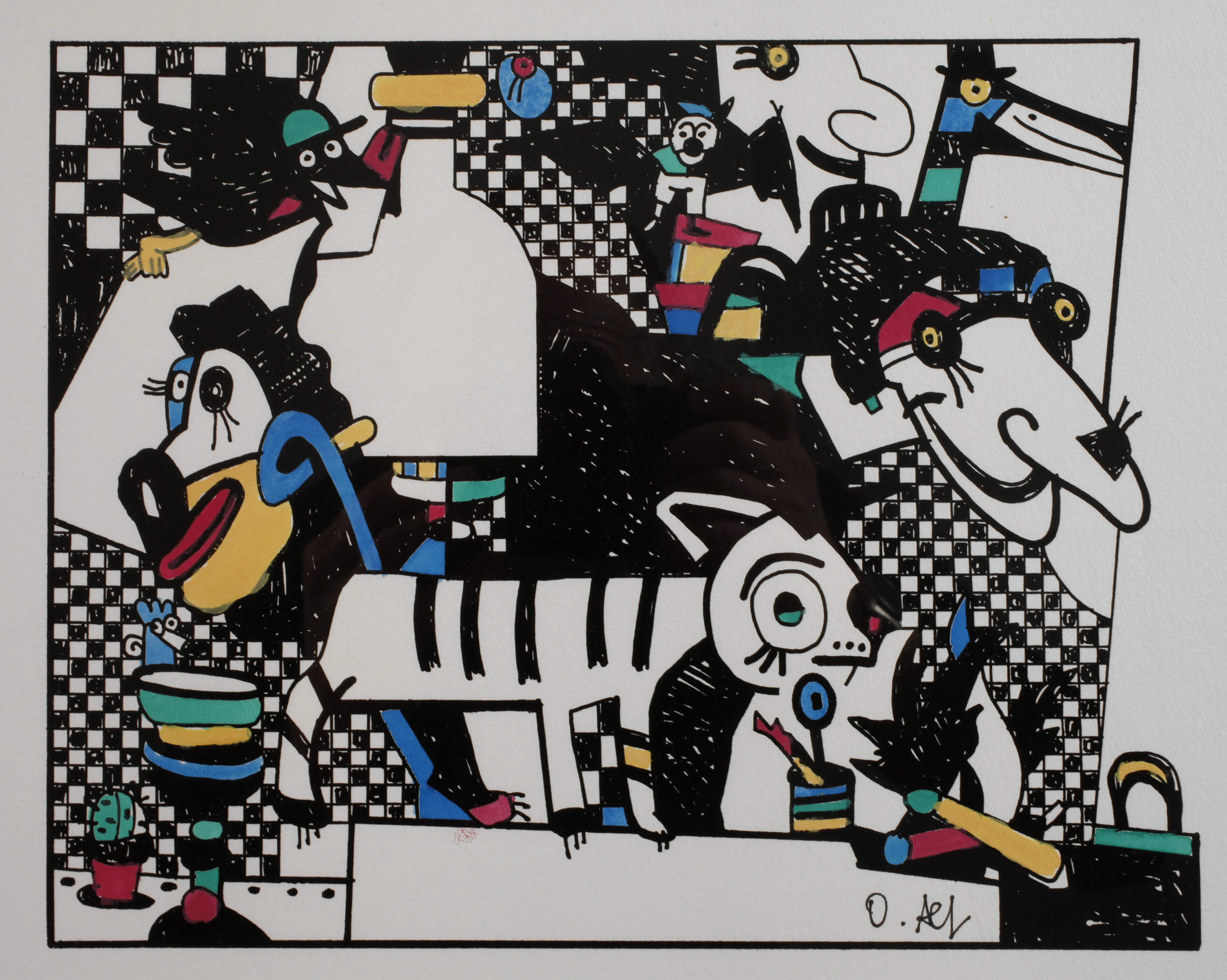 Otmar Alt, Komposition mit Tieren