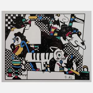 Otmar Alt, Komposition mit Tieren