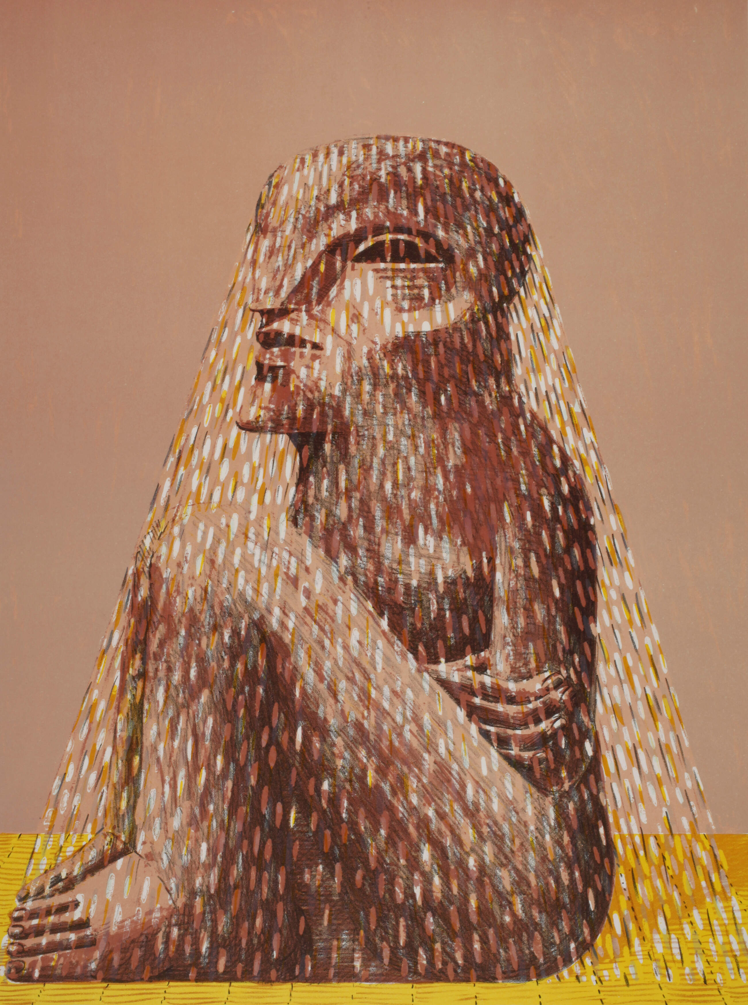 Prof. Horst Antes, Sitzende Figur mit Schleier