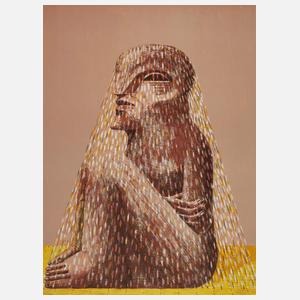 Prof. Horst Antes, Sitzende Figur mit Schleier